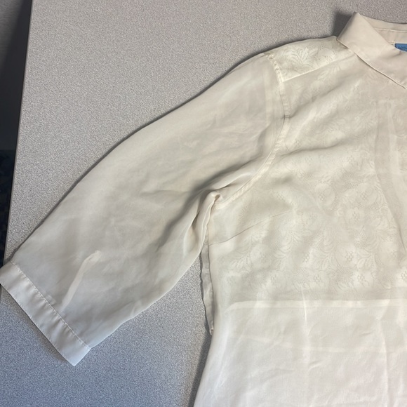 Cream chiffon blouse - Picture 6 of 6